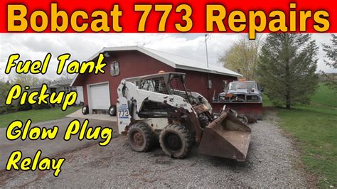 bobcat skid steer fuel tank removal|skidsteer 773 fuel tank repair.